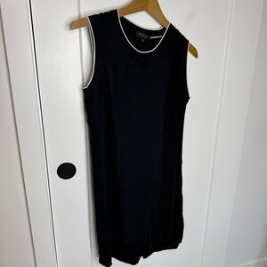 Rag & Bone Triacetate Black Tank Mini Shift Dress Size Small
